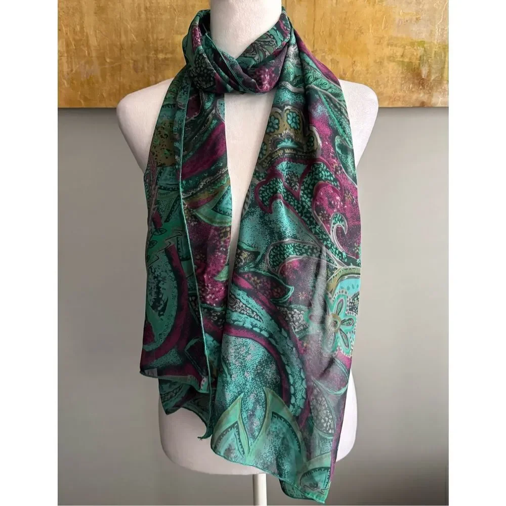 Womens Multi-Color Scarf